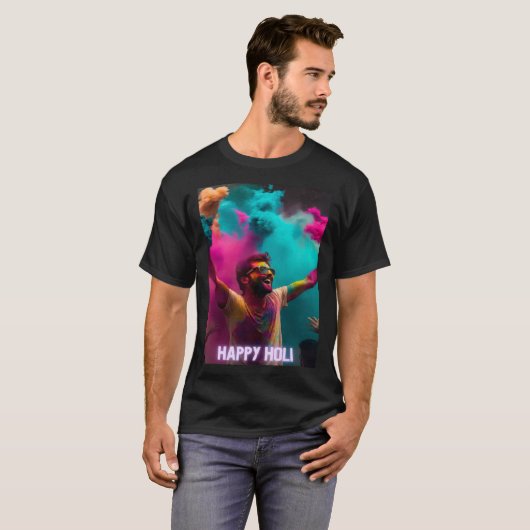 Happy Holi Festival Outfit Tシャツ (正面フル)