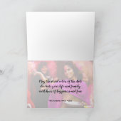 Happy Holi Haiフォトタイポグラフィ – グリーティングカード (内部)