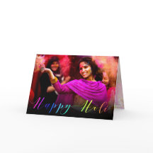 Happy Holi Haiフォトタイポグラフィ – グリーティングカード