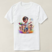 Happy Holi  Tシャツ (デザイン正面)