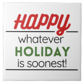 Happy holiday  タイル (正面)