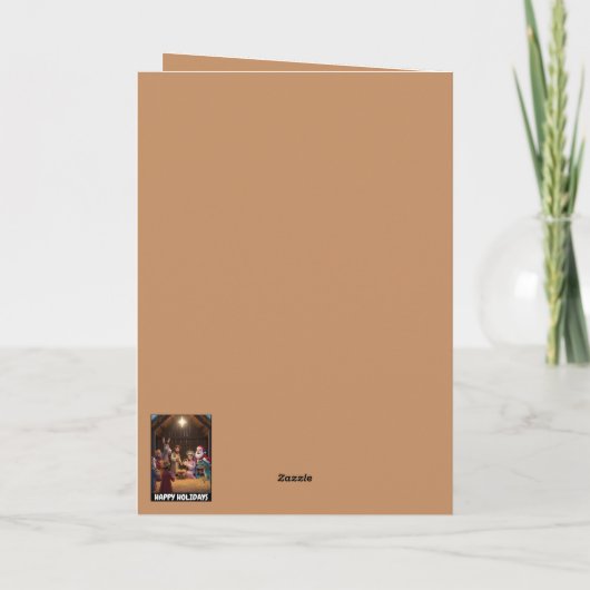 Happy Holiday atheist カード (裏面)