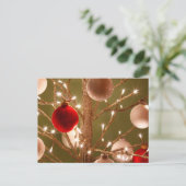 Happy Holiday - Christmas Ornaments シーズンポストカード (スタンド正面)