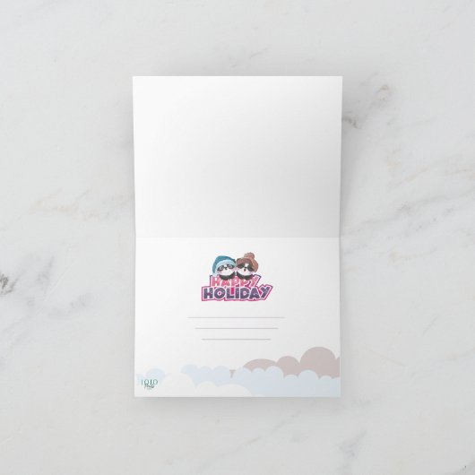 Happy Holiday Panda 招待状 (内部)