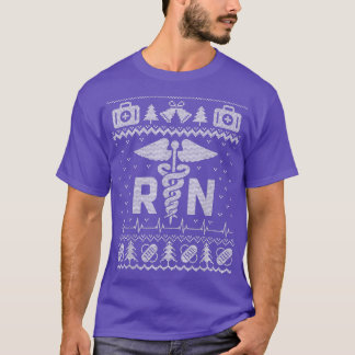 Happy Holiday Ugly Christmas RN Proud Registered N Tシャツ