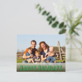 Happy Holidaysの写カスタマイズ真 シーズンポストカード (スタンド正面)