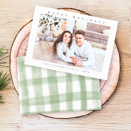 Happy Holidaysの写モダン真 シーズンカード