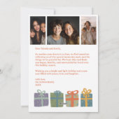 HAPPY HOLIDAYSギフトカスタムクリスマス3枚 シーズンカード (裏面)