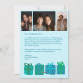 HAPPY HOLIDAYSギフトカスタムクリスマス3枚 シーズンカード (裏面)