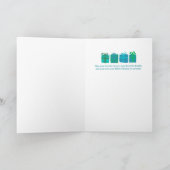 HAPPY HOLIDAYSギフトクリスマスドカスタムラフト シーズンカード (内部)