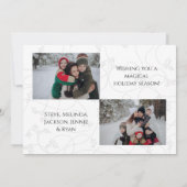 Happy Holidaysスクリプトフォト シーズンカード (裏面)