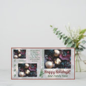 Happy Holidaysフォトカード(3) – 写真を使用 シーズンカード (スタンド正面)