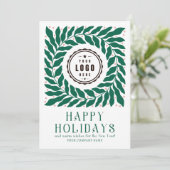 Happy Holidaysロゴスモダントの写企業の真 シーズンカード (スタンド正面)