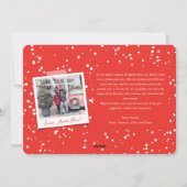 Happy Holidays手書きスクリプトの写真モダン シーズンカード (裏面)