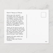 Happy Holidays カジュアル Handの書写真はがき シーズンポストカード (裏面)