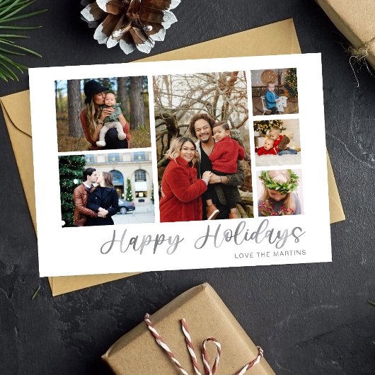Happy Holidays シルバー6枚写真