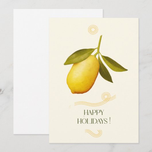 Happy holidays! シーズンカード (正面/裏面)