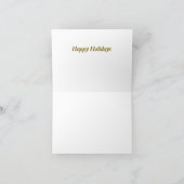 Happy Holidays シーズンカード (内部)