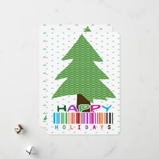 Happy Holidays シーズンカード (正面/裏面インサイチュ)