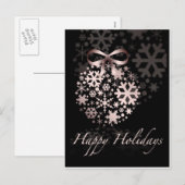 Happy Holidays シーズンポストカード (正面/裏面)