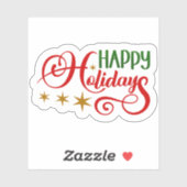 Happy Holidays  シール (シート)