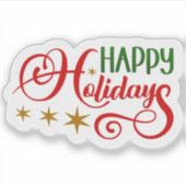 Happy Holidays  シール (正面)