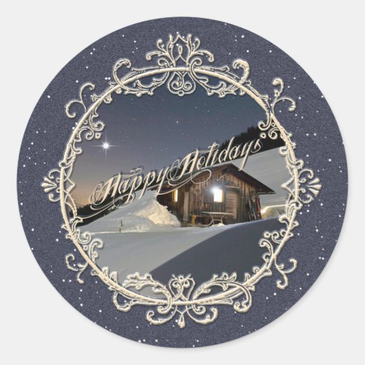 HAPPY HOLIDAYS – ステッカー (正面)