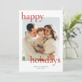 HAPPY HOLIDAYS ボールド＆クラシック シーズンカード (スタンド正面)