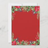 Happy Holidays モダン Christmas Business Logo シーズンカード (裏面)