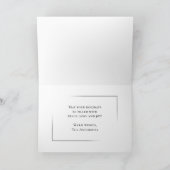 Happy Holidays モダン Familyミニマルスタイリッシュ写真 シーズンカード (内部)