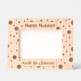 Happy Holidays レーザー彫刻フレーム