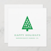 HAPPY HOLIDAYS 企業の Business Company Note Car ノートカード (正面/裏面)