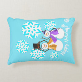 HAPPY HOLIDAYS ：冬の友だち アクセントクッション