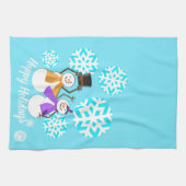 HAPPY HOLIDAYS ：冬の友だち キッチンタオル (横)
