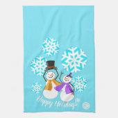 HAPPY HOLIDAYS ：冬の友だち キッチンタオル (縦)