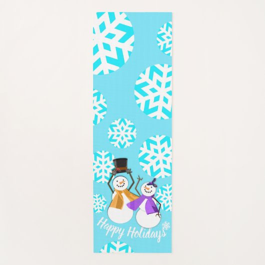 HAPPY HOLIDAYS :冬の友だち ヨガマット (正面)