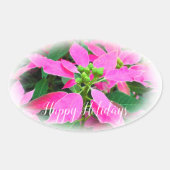 Happy Holidays 楕円形シール (正面)