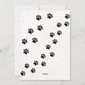 Happy Holidays 猫ママ 犬パパ エレガント 写真 シーズンカード (裏面)