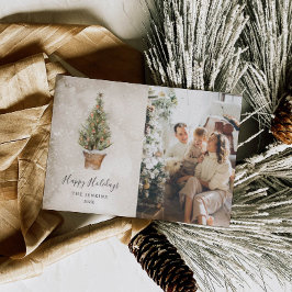 Happy Holidays 素朴 Christmasの写真 シーズンカード