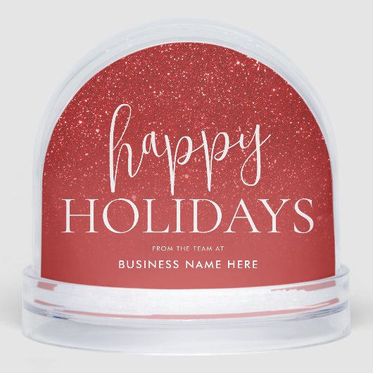 Happy Holidays Add Your Logo Business (正面)