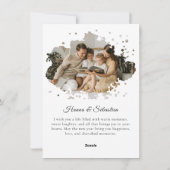 Happy Holidays Arch 2 Photo シーズンカード (裏面)