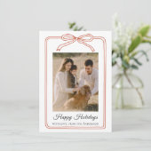 Happy Holidays Arch 2 Photo シーズンカード (スタンド正面)