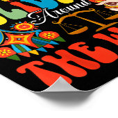 Happy Holidays Around World Christmas Hanukkah Diw ポスター (角)