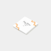 Happy holidays black orange name date year spiral  ポストイット (アングル)