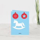 Happy Holidays Bunny Christmas Ornaments シーズンカード (裏面)