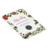 Happy Holidays Business Logo Christmas Wishes マグネット (右側)