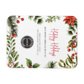 Happy Holidays Business Logo Christmas Wishes マグネット (横)