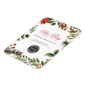 Happy Holidays Business Logo Christmas Wishes マグネット (左側)