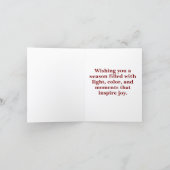 Happy Holidays Card by Alicia McDaniel Fine Art カード (内部)