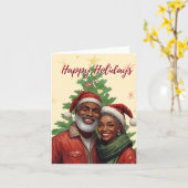 Happy Holidays Card by Alicia McDaniel Fine Art カード (黄色い花)